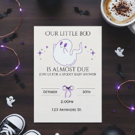 Our little boo is almost due! baby shower invite einladung
