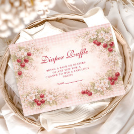 Our Little Cherry Blossom Diapper Raffle Begleitkarte