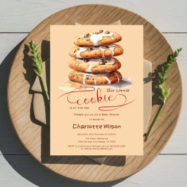 Our Little Cookie Is On The Way Cute Baby Shower Einladung