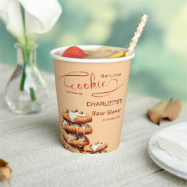 Our Little Cookie Is On The Way Cute Baby Shower Pappbecher