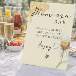 Our Little Honey Bee Themed Baby Shower Momosa Bar Sockelschild