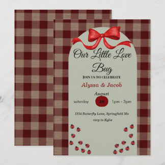 Our Little Love Bug Baby Shower Invitation  Einladung