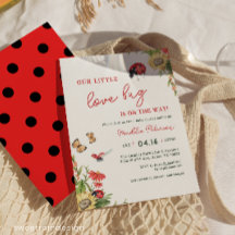 Our Little Love Bug Ladybug Girl Baby Shower