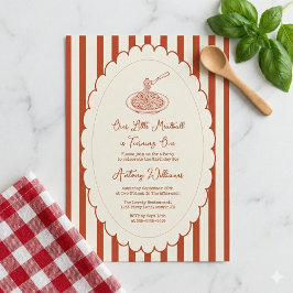 Our little meatball is turning one 1st Birthday  Einladung