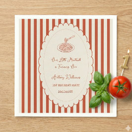 Our little meatball is turning one 1st Birthday  Serviette