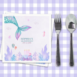 Our Little Mermaid Birthday Party  Serviette