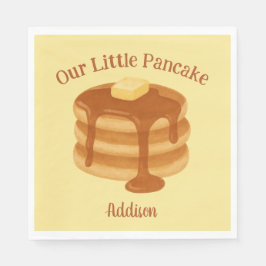 Our Little Pancake Breakfast Brunch Theme Custom Serviette
