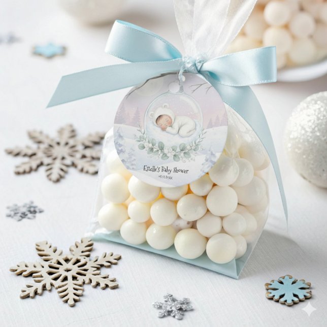 Our Little Snowbaby is on the way Winter Favor Geschenkanhänger (Von Creator hochgeladen)