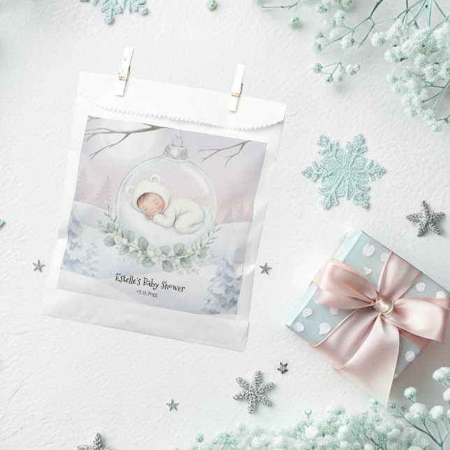 Our Little Snowbaby is on the way Winter Keepsake Geschenktütchen (Von Creator hochgeladen)