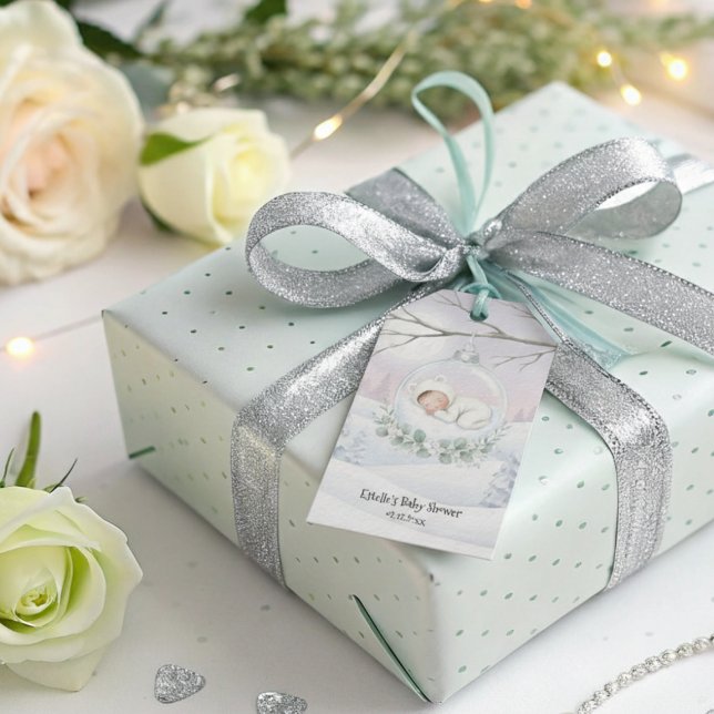 Our Little Snowbaby is on the way Winter Present Geschenkanhänger (Von Creator hochgeladen)