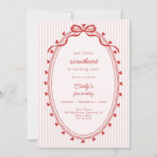 Our Little Sweetheart Birthday Einladung