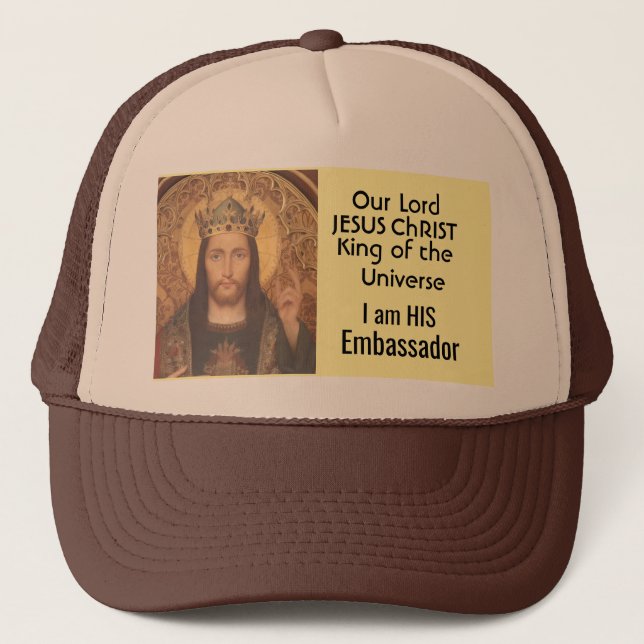 Our Lord Jesus Christ Trucker Hat Truckerkappe (Vorderseite)
