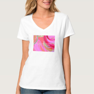 "Our Love Story V-Ausschnitt Shirt – Romantisch &