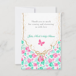 Our Lovely One Baby Shower Dankeskarte