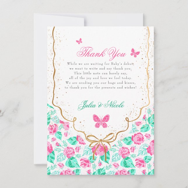 Our Lovely One Baby Shower Invitation Einladung (Vorderseite)