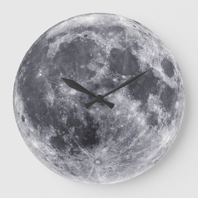 Our Moon Große Wanduhr (Vorderseite)