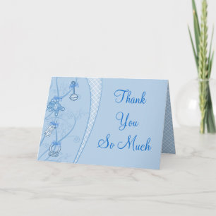Our New Addition In Blue Hues Dankeskarte