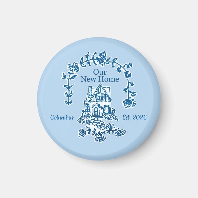 Our New Home graphic magnet (Vorne)