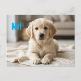 Our New Puppy Photo Announcement Postkarte