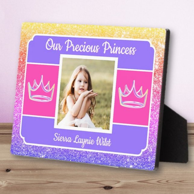 Our Princess photo Tabletop Plaque with Easel Fotoplatte (Von Creator hochgeladen)