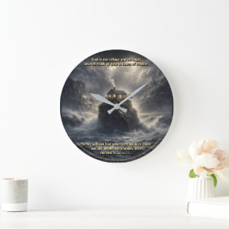 Our refuge & strength große wanduhr