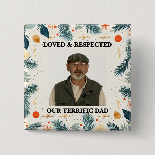 Our Terrific Dad™ Button (Customize It!) (Vorderseite)