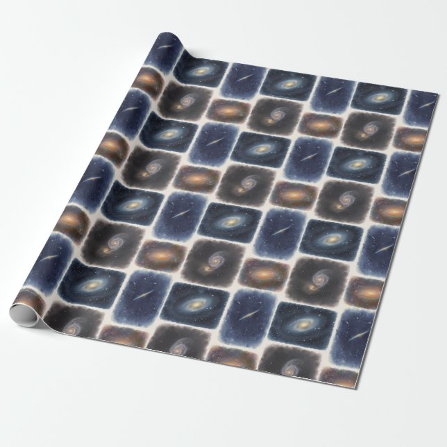 Our Watercolor Universe Wrapping Paper Geschenkpapier (Ungerollt)