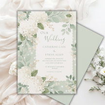 Our Wedding White Hydrangeas Vintage Wedding