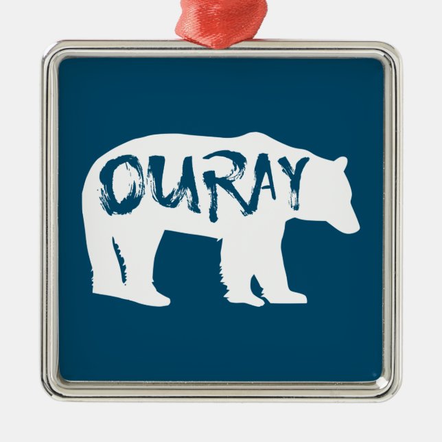 Ouray Bear Ornament Aus Metall (Vorne)