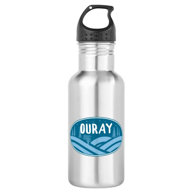 Ouray Colorado Außenbereich Edelstahlflasche (Vorderseite)