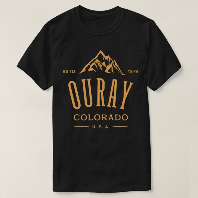 Ouray Colorado Awesome Mountain Design Souvenir  T-Shirt (Design vorne)