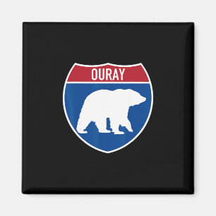 Ouray Colorado Bear Co Highway Interstate Schild S Magnet