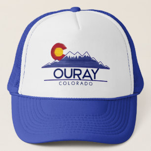 Ouray Colorado Holzhut Berge Truckerkappe