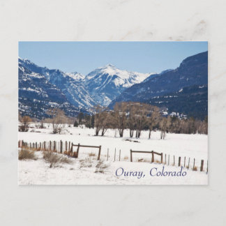 Ouray, Colorado im Winter Postkarte
