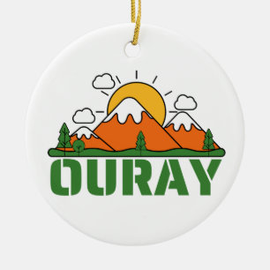 OURAY COLORADO KERAMIK ORNAMENT