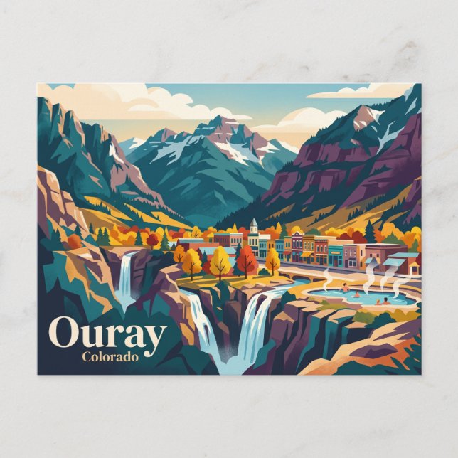 Ouray Colorado Postkarte (Vorderseite)