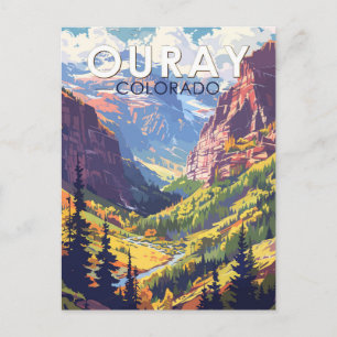 Ouray Colorado Reise Kunst Vintage Postkarte