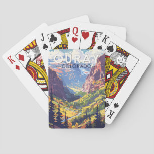 Ouray Colorado Reise Kunst Vintage Spielkarten