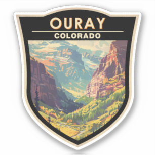Ouray Colorado Reisen Vintag Aufkleber
