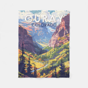Ouray Colorado Reisen Vintag Fleecedecke