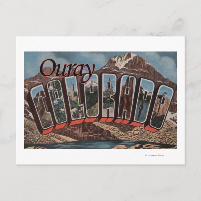 Ouray, ColoradoGroße BriefszenenOuray, CO Postkarte (Vorderseite)