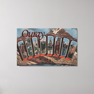 Ouray, ColoradoLarge Buchstabe ScenesOuray, Co Leinwanddruck