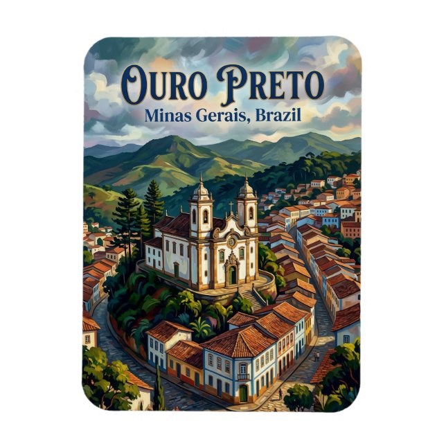 Ouro Preto Brasilien Magnet (Vertikal)