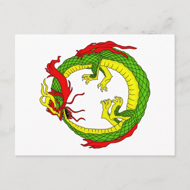 Ouroboros Dragon Postkarte (Vorderseite)