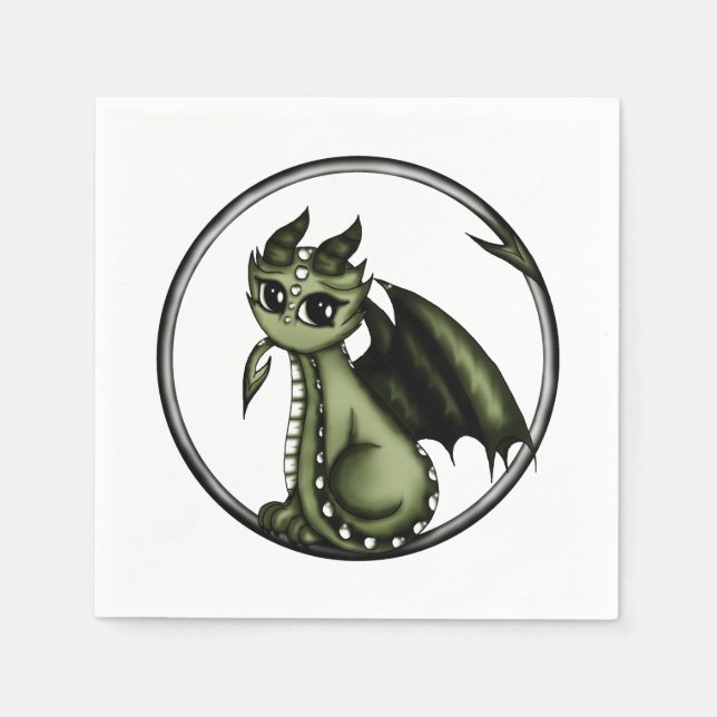 Ouroboros Dragon Serviette (Vorderseite)