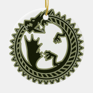 Ouroboros Keramik Ornament