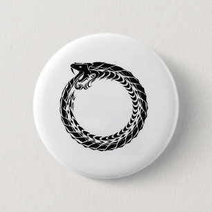 Ouroboros Knopf Button