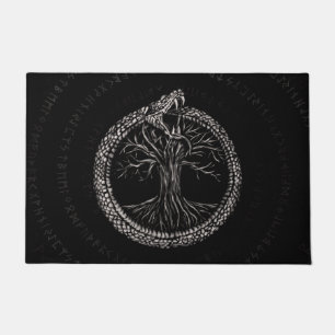 Ouroboros mit Baum des Lebens Fußmatte