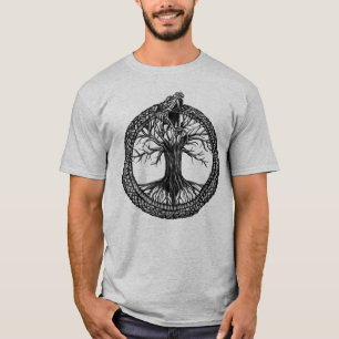 Ouroboros mit Baum des Lebens T-Shirt