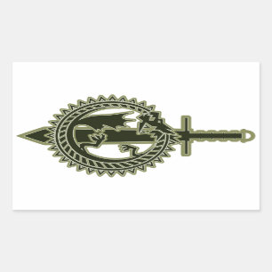 Ouroboros Rechteckiger Aufkleber